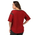 thumbnail image 2 of Women's G-III 4Her by Carl Banks Red Tampa Bay Buccaneers Plus Size Linebacker T-Shirt, 2 of 4