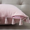 thumbnail image 4 of Lot de 2 Housses de Coussin Décoratives en Velours avec Franges Boho pour Canapé Lit 18 x 18 Pouces, 4 of 6
