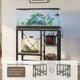 thumbnail image 2 of Bestier 20-29-37 Fish Aquarium Tank Stand with Power Outlets, 3-Tier Heavy Duty Metal Reptile Stand Reversible Storage Shelf, 2 of 8
