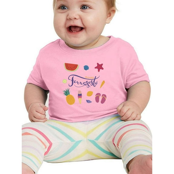 Buon Ferragosto Summer Objects T-Shirt Infant -Image by Shutterstock,  18 Months