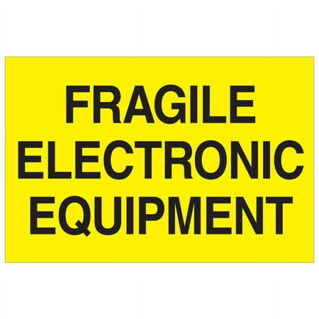 UPC 848109013442 product image for Tape Logic DL1193 2 x 3 in. - Fragile - Electronic Equipment Fluorescent Yellow  | upcitemdb.com