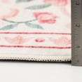 thumbnail image 4 of Mainstays Pink Floral Faux Fur Indoor Area Rug, 4 ft x 5 ft 6 in, 4 of 9