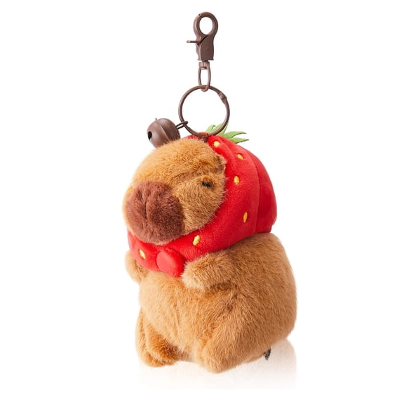 Capybara Plush Keychain Cute Capybara Stuffed Animals Toy Pendant for Bag, Backpack, Key, Gifts Exchange Birthday Party, by Bonlting (1Pack)