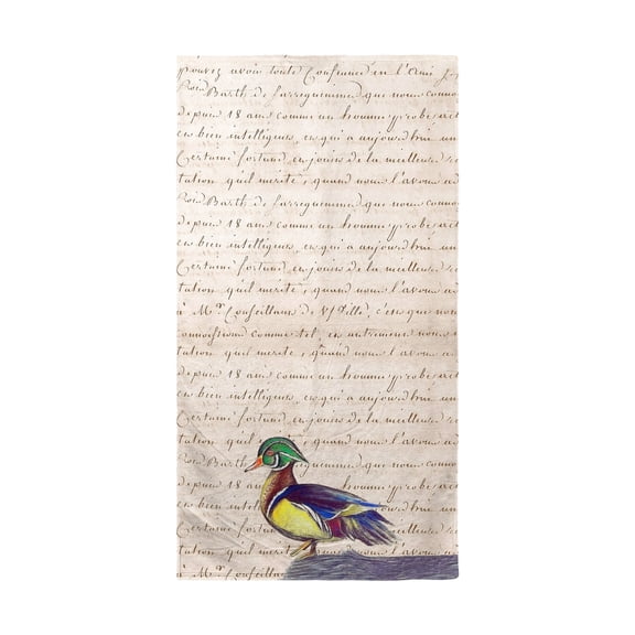 Betsy Drake Interiors Male Wood Duck Beach Towel