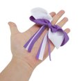 thumbnail image 4 of Unique Bargains 1 Pc Duckbill Clip Halloween Bow Ribbon Hair Clip for Women White Purple, 4 of 5