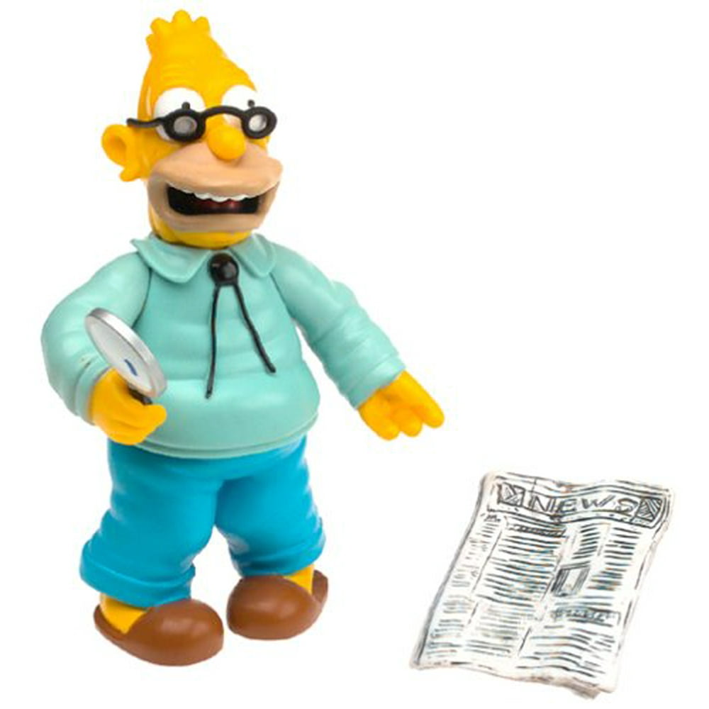 Wave 1 Action Figure Grampa Abe Simpson, Playmates - The Simpsons - World of Springfield