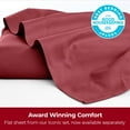thumbnail image 4 of Mellanni Full Flat Sheet Only, Hotel Luxury Soft Microfiber Top Sheet, 1 Piece, Brick Red, 4 of 7