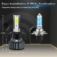 thumbnail image 5 of 2 Pcs H1 H3 H4 H7 9005 9006 Led Headlight Bulbs Conversion Beam 8000K Ice Blue, 5 of 6