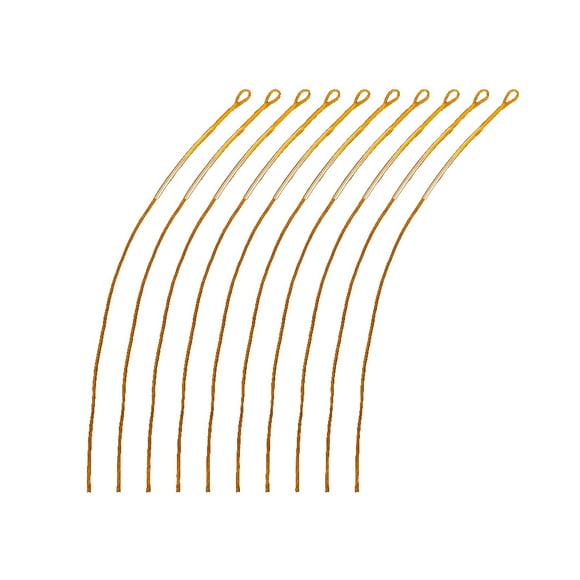 Wosthever Paquete de 10 conectores de pesca, accesorios de bucles de línea de mosca para exteriores, transporte portátil, cuerda de pescado, Pescar Amarillo 20LB