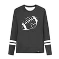 thumbnail image 5 of Babcutegg Boys and Girls Long Sleeve Printed T-Shirt – Casual Round Neck Cotton Top with Rugby-Inspired Graphic Design for Everyday Wear Gray Size 5-6, 5 of 7