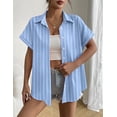thumbnail image 6 of Zeagoo Short Sleeve Blouses for Women Summer Tops Collared Button Down Shirts Office Work Clothing, 6 of 7