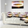 thumbnail image 3 of Designart Large Oval of Northern Lights - Abstract Throw Pillow - 12x20, 3 of 5
