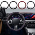 thumbnail image 1 of ¡Ahorra con Rebajas!, Funda para volante de coche, de malla elástica y transpirable, tejida a mano, universal Akmoler, 1 of 8
