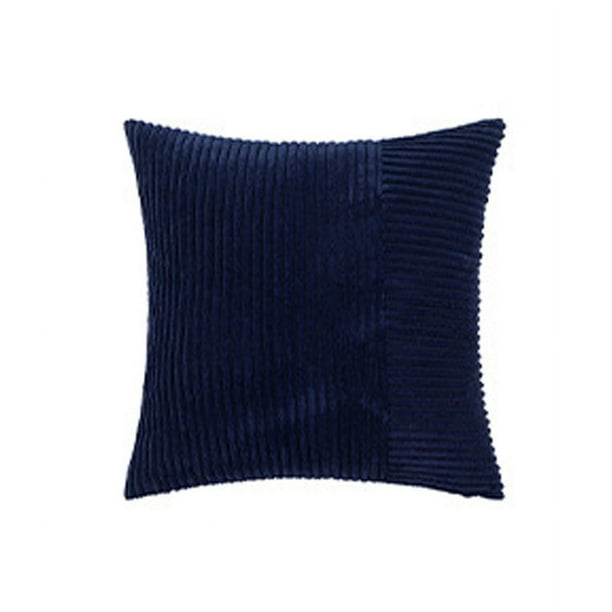 Puntoco Corduroy Splicing Pillowcase with Modern Style Living Room Sofa Cushion Border Solid Color Waist Pillow Cushion