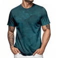 thumbnail image 6 of adaychics Tie Dye T Shirt Men Vintage Texture Short Sleeve Crewneck Summer Tees Regular Fit Basic Tops Daily Wear, 6 of 6