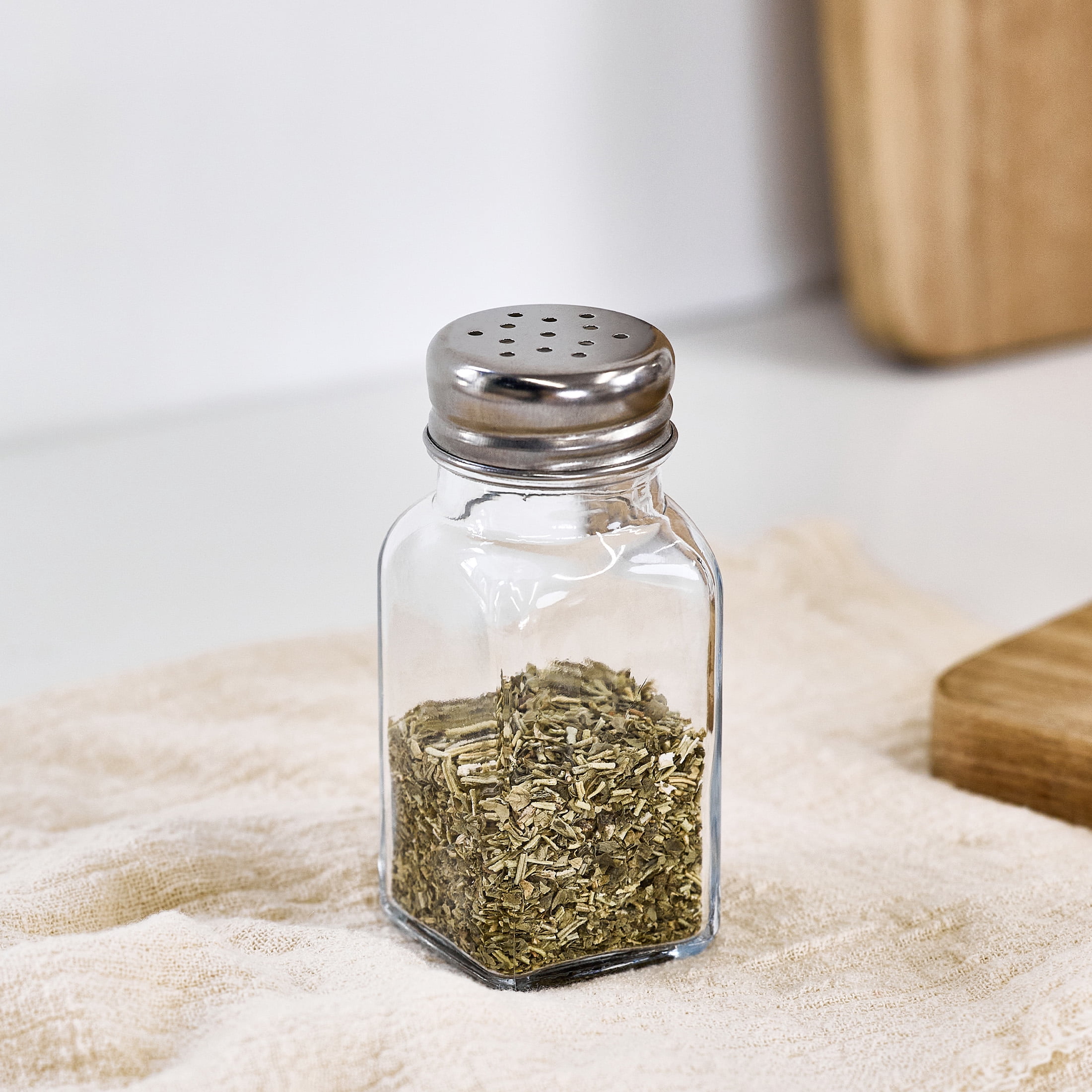 Mainstays Glass Salt & Pepper Shakers, 2-Piece Set, 3 oz