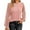 Pink, variant on Womens Long Sleeve Shirts Lace Tops Business Casual Fall Fashion Outfits Clothes Knitted Y2k Blouses