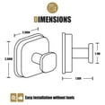 thumbnail image 3 of Suction Cup Hooks – Stainless Vacuum Hooks For Bathroom Kitchen Glass Tiles (No Drill Damage ), 3 of 9