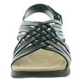 thumbnail image 2 of Easy Spirit Womens Mar Woven Leather Flat Sandals, 2 of 3