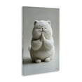 thumbnail image 4 of Stupell Industries Fluffy Praying Cat Animals & Insects Painting Gallery Wrapped Canvas Art Print Wall Art, 16 x 24, 4 of 8