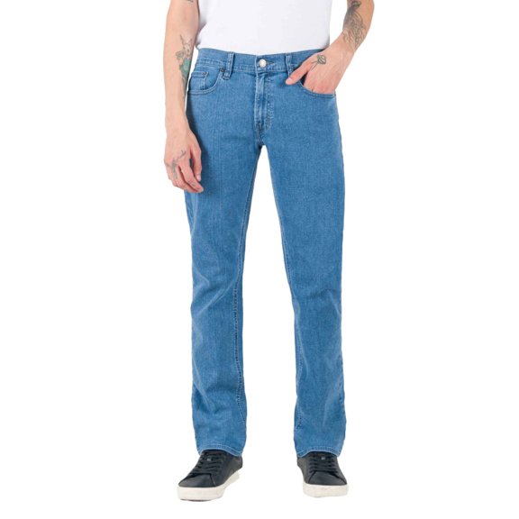 Jeans Oggi Hombre Corte Recto Slim Straight Fit Azul Claro OGGI JEANS Vaxter Rebel Bleach