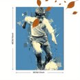 thumbnail image 3 of Soccer Themed Canvas Poster, Custom Name Friendly Print, Teen Boys Bedroom Decor & Sports Fan Gift, 3 of 8