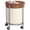 Coffee Brown and Cream White, variant on SONGMICS 29-Gallon (110 L) Laundry Basket with Wheels, Rolling,with Steel Frame and Removable Bag, 2 Locking Wheels, Dove Gray and Cream White