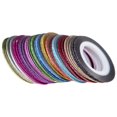 thumbnail image 2 of 52 Rolls Frosted Nail Art Line Sticker Tape Manicure DIY Tool for Women Lady (Mixed Color), 2 of 7