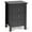 Black, variant on Costway Nightstand End Beside Table Drawers Modern Storage Bedroom Furniture White