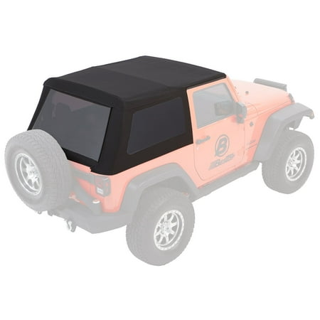 Bestop Trektop NX Glide Soft Top 07-18 Jeep Wrangler JK 2 Door Black