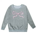 thumbnail image 1 of Sweat à Capuche à Manches Longues pour Filles avec Nœud Col Rond, 1 of 4