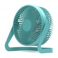 thumbnail image 1 of Rotating USB Desk Fan Portable Fan Quiet Operation USB Nightstand Tabletop Cooling Device Quiet Operation Work Office Dorm RV Truck Personal Supplies Blue, 1 of 8
