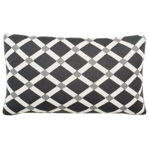 Safavieh Diamond Knit Geometric Plush Pillow