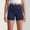 Navy, variant on Only Moment Womens Sweat Shorts Polyester High Waisted Stretch Ankle Pants for Women Business Casual Travel Athletic Work Yoga Shorts with Pockets for Wowomen Navy,S