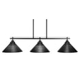 thumbnail image 1 of Toltec Lighting 2636-MB-4009 Odyssey 3 Island Light Shown In Matte Black Finish With 12 Black Matrix Glass, 1 of 1