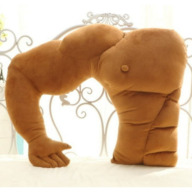 Cojin para novio mano derecha 45 x 58 cm almohada con forma de hombre musculoso almohada para brazo para novio regalo de cumpleanos dia de San Valentin Bodega Aurrera en linea