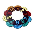 thumbnail image 1 of Almencla Basketball Markers Non Slip Practice Gym PVC Soccer Skill Training Mats 1 to 10, 1 of 8