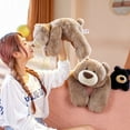 thumbnail image 3 of PEACNNG Weighted Stuffed Animals 55cm Playful Expression Bear Comfortable Feel Lovable Design Baby Stuff White, 3 of 4