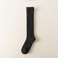 thumbnail image 4 of UJNDER Women's Coral Velvet Calf Socks Autumn Winter Thick Home Sleeping Warm Long Stockings Black, 4 of 4