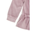 thumbnail image 6 of Wonderluxe Baby Girls' Cozy Velour Top, Pant and Headband, 3-Piece Set, Sizes 0-3M-24M, 6 of 12