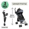 thumbnail image 4 of Ingenuity 3Dmini Lightweight Convenience Stroller, Slate, Compact Fold, Baby Stroller, 4 of 12
