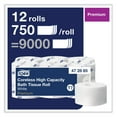 thumbnail image 3 of United Stationers Supply B3179762 Tork Coreless High Capacity 2-Ply Bath Tissue, White - 4 x 3.687 in. - 750 Sheets per Roll - 12 Rolls, 3 of 4