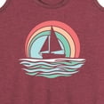 thumbnail image 3 of Instant Message - Sailboat Sunset - Women's Racerback Tank Top, 3 of 6