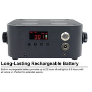 (8) Rockville MINI RF4 V2 Black DJ/Party Wash Lights+RF Remote+APP+Wireless DMX