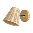 thumbnail image 4 of Rattan Wall Sconce Wall Mounted Wall Lamp Bedside Lamp Wall Light for Hallway Barn Loft, 4 of 9