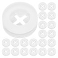 thumbnail image 1 of Straw Hole Plug Silicone for Bottle Cap Travel Use White Color Protection 30Pcs, 1 of 5