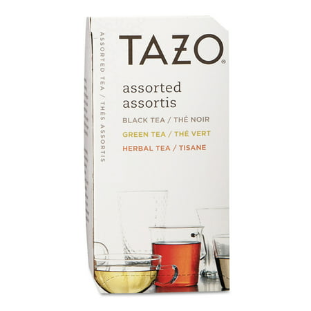 Tazo Assorted Tea Bags, Three Each Flavor, 24/Box (Best Green Tea Flavour)