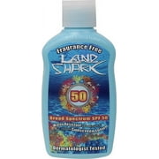 Sunscreen Brand Land Shark Broad Spectrum SPF 50 4oz Water Resistant