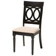 thumbnail image 3 of Baxton Studio Estelle Modern Beige Fabric and Dark Brown Finished Wood 5-Piece Dining Set, 3 of 7
