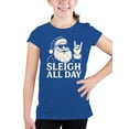 thumbnail image 2 of Santa Cool Sleigh All Day Youth's T-shirt, 2 of 3